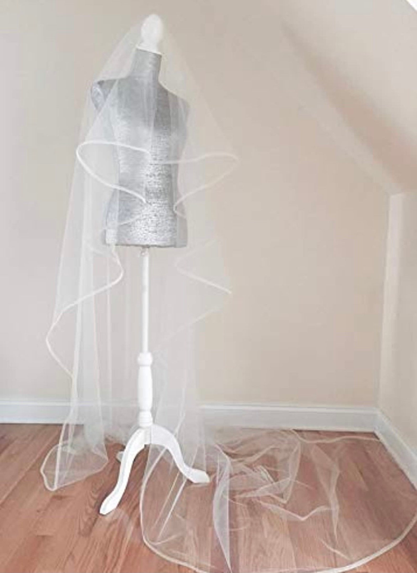 Horse hair trim wedding veil Etsy