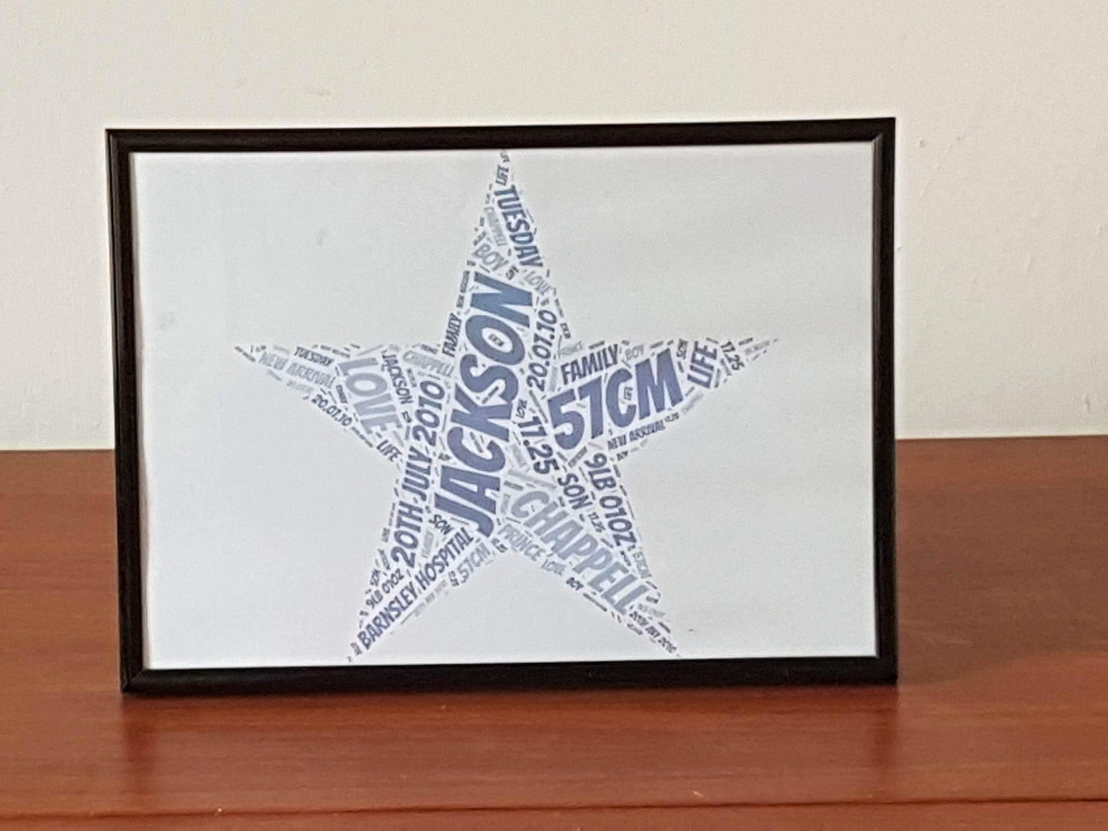 Star Word Art Star Word Collage Star Typography - Etsy