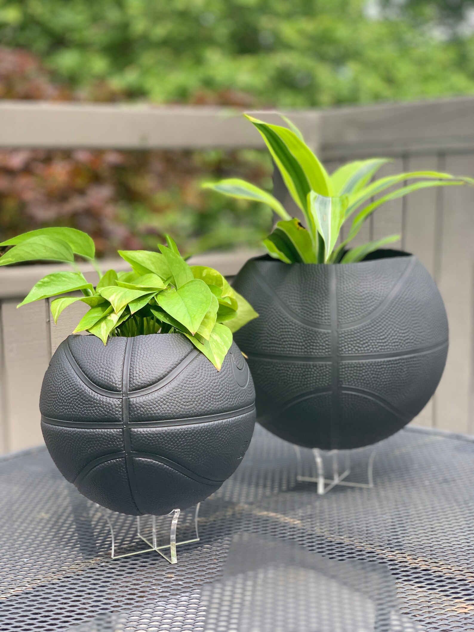 Basketball Planters Etsy