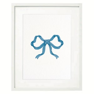 Blue Ribbon Bow Nursery Art Print (Digital Download)