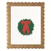 Christmas Wreath With Red Bow Printable Art Christmas Wall - Etsy