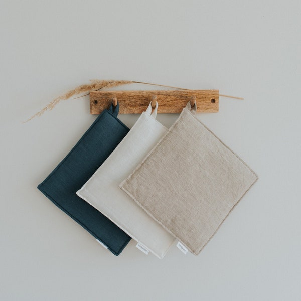 Linen Potholders Etsy