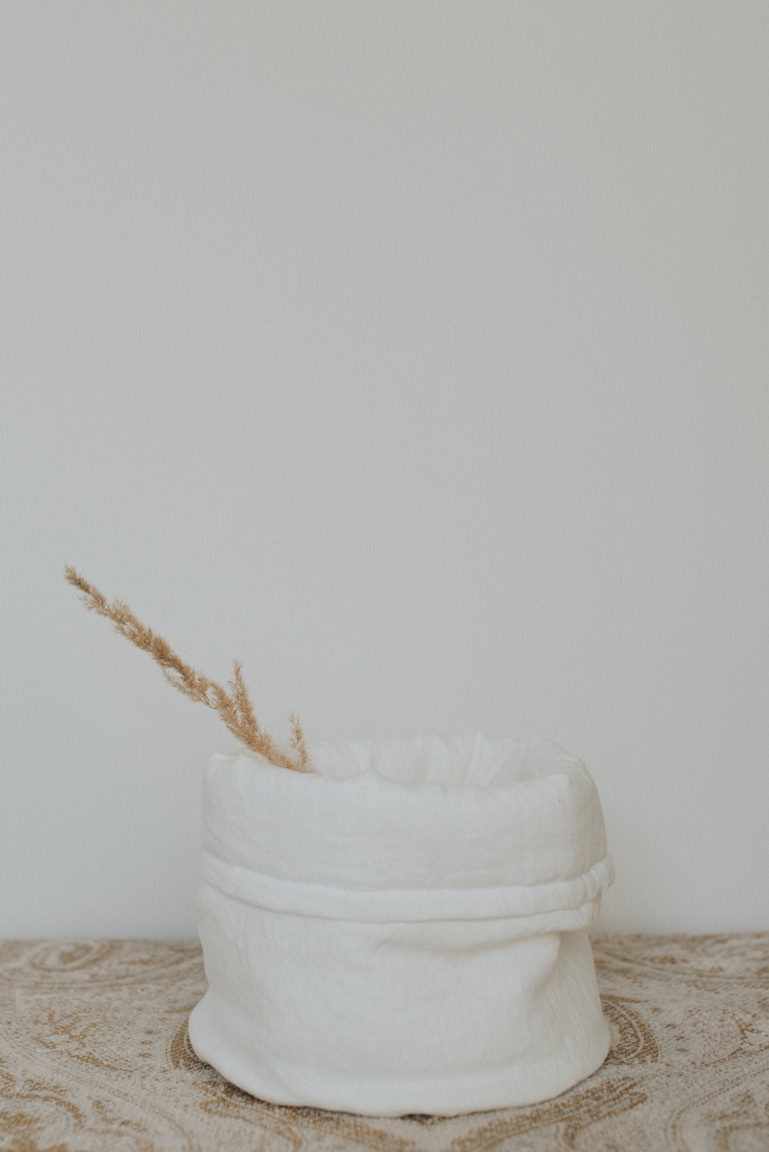 Linen Basket/ Storage Basket/ Linen Storage Basket/ Linen Etsy