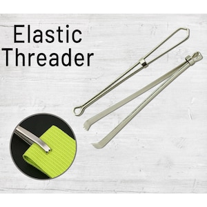 METAL BODKIN Elastic Threader Sewing Tool  Needle Threader Elastic Tweezers Easy Pull Bodkin