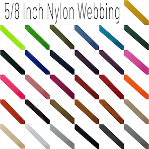5/8 Inch Nylon Webbing (1.5cm) By The Yard, Bag Strap
