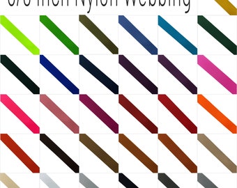 5/8 Inch Nylon Webbing (1.5cm) By The Yard, Bag Strap