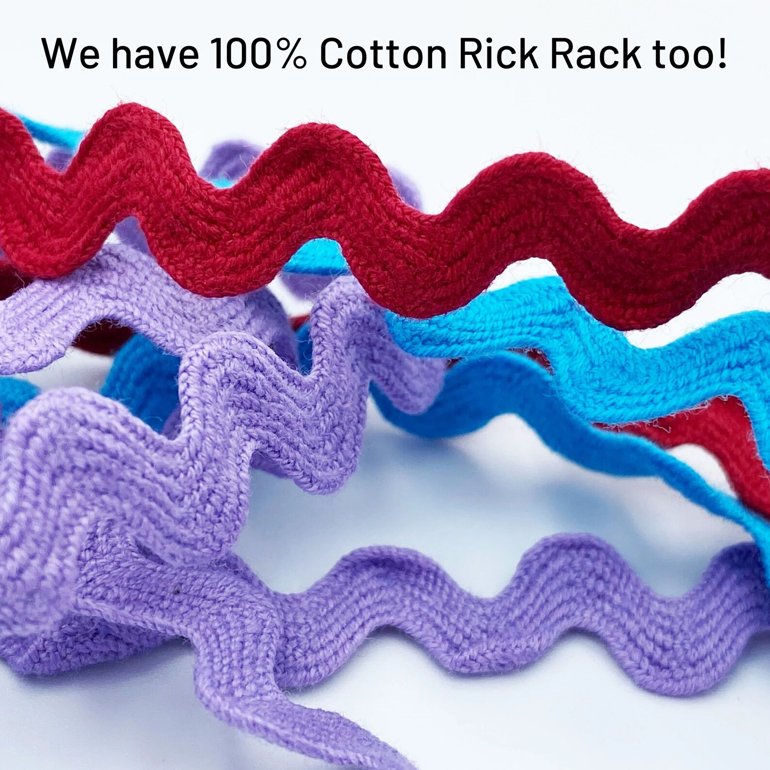 1/2 Inch POLYESTER Rick Rack (13mm) by the Yard - 22 Colors Ric Rac ...
