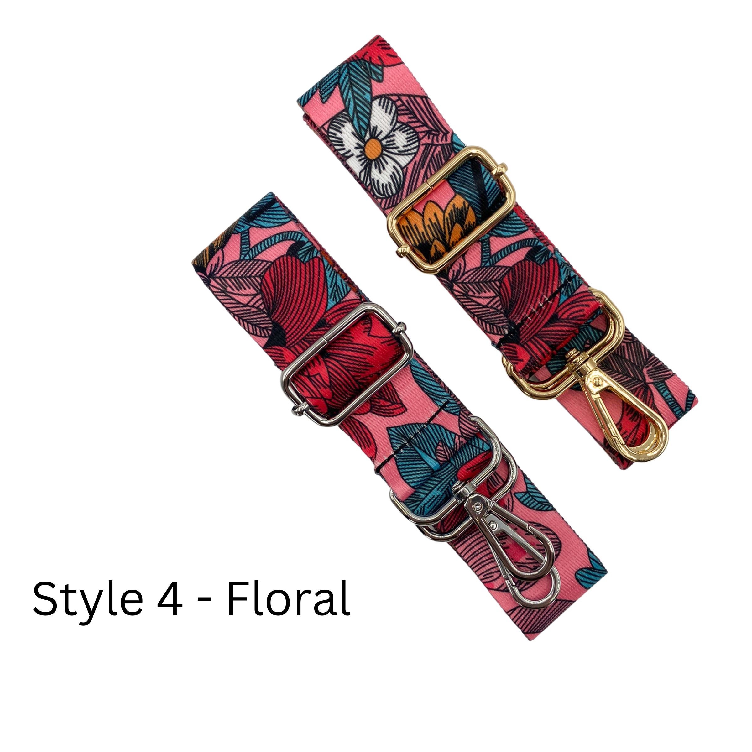 Clearance-1 1/2 Inch Wide Handbag Strap Guitar Strap Purse Strap Gold  Hardware Adjusts to 51 Length STYLE 9 