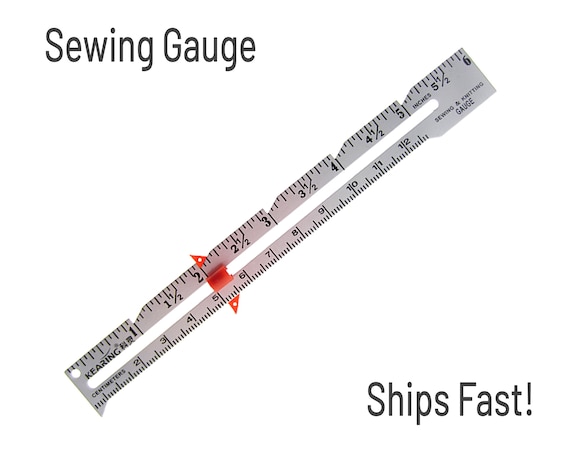 Aluminum Sewing Gauge Sewing Ruler Knitting Gauge Quilting Tool 6 inch