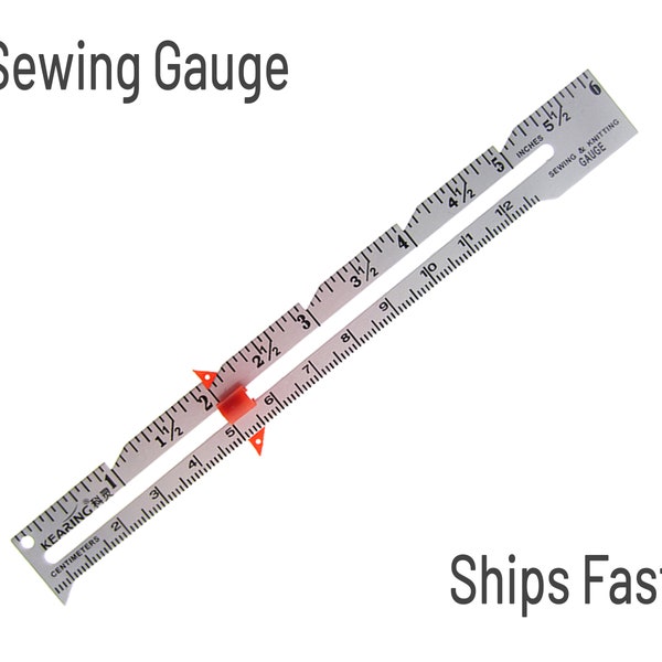 Aluminum Sewing Gauge Sewing Ruler Knitting Gauge Quilting Tool 6 inch