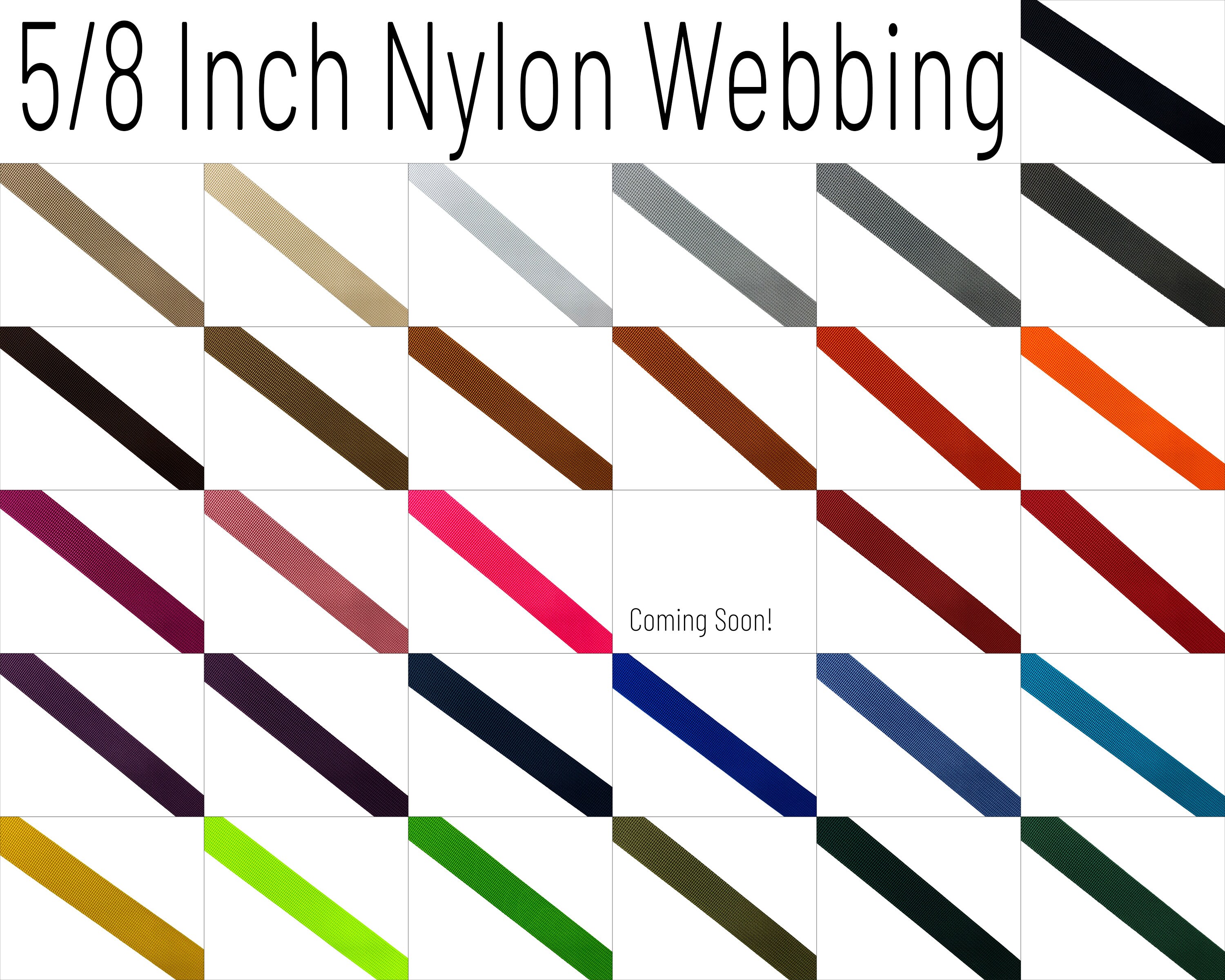 5/8 Inch Nylon Webbing 1.5cm by the Yard Bag Strap - Etsy