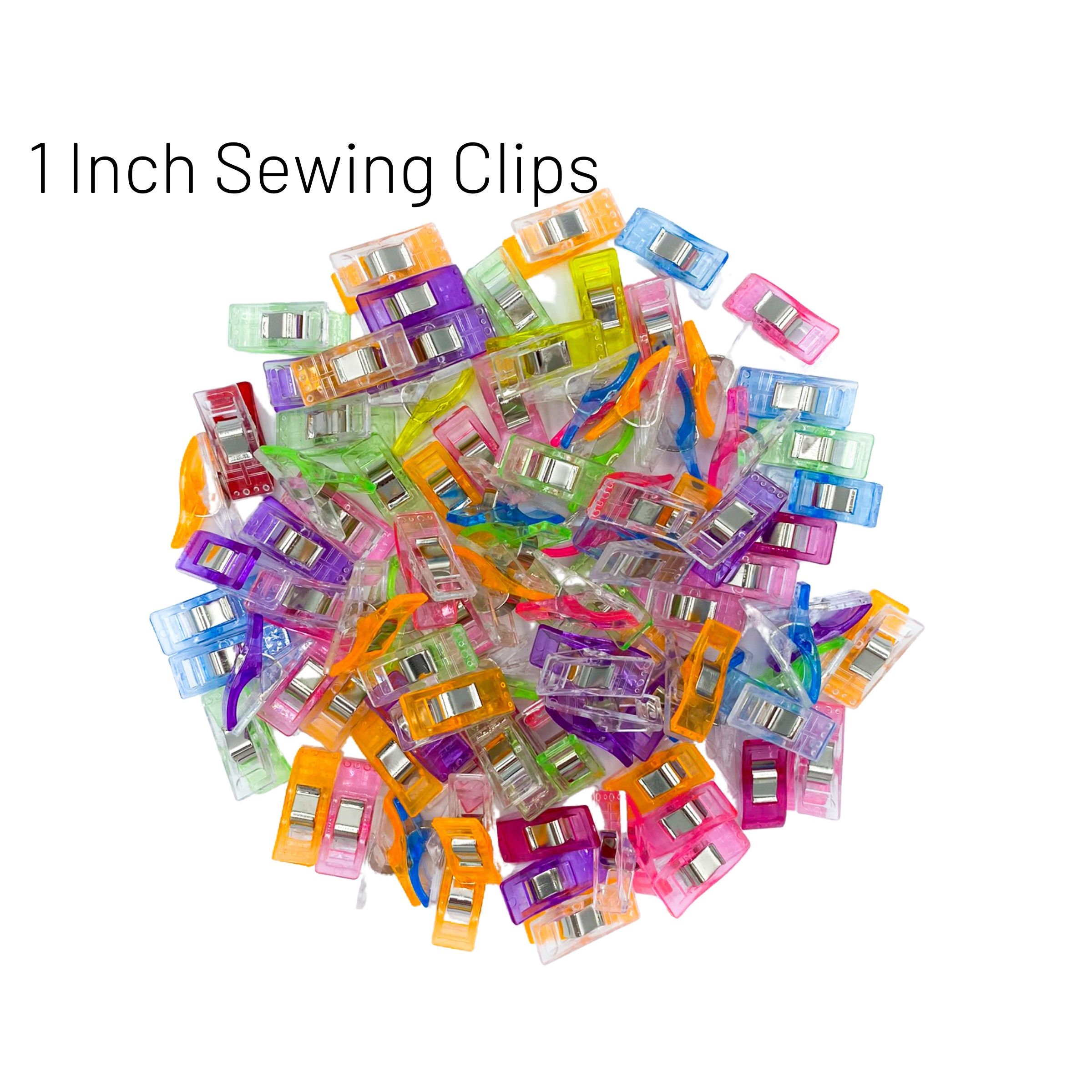 120 Pcs Multipurpose Sewing Clips for Fabric, Mini Clips for Sewing, Sewing Fasteners Clips, Multi-Color Crafting Tools for Fabric Sewing Binding