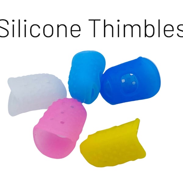 Silicone Thimbles, Sewing Finger Protectors, Rubber Needle Grip