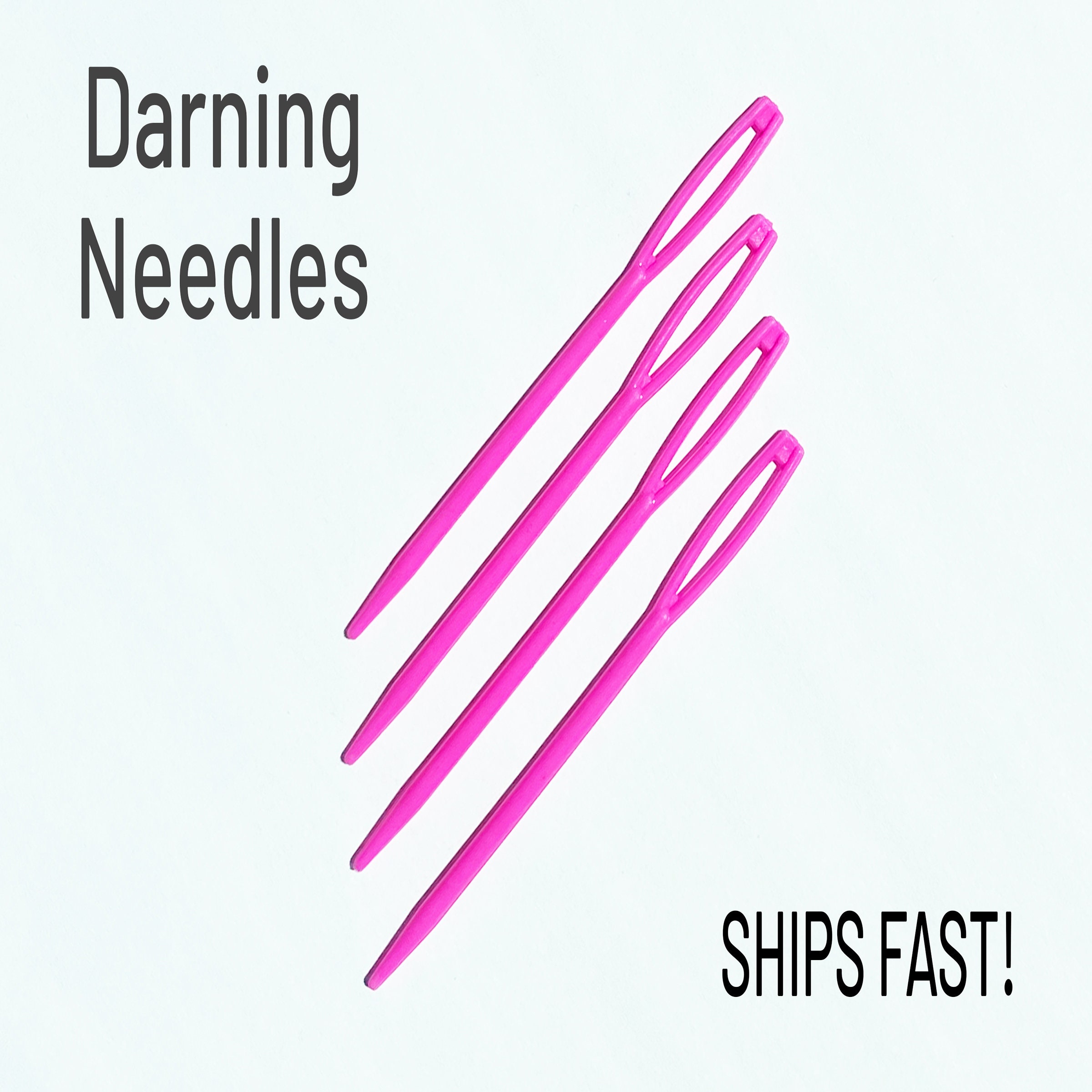 Clover Japan darning needle collection - 3 blunt tip needles for