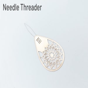 Beautiful Metal Needle Threader | Hand Sewing Needle Tool