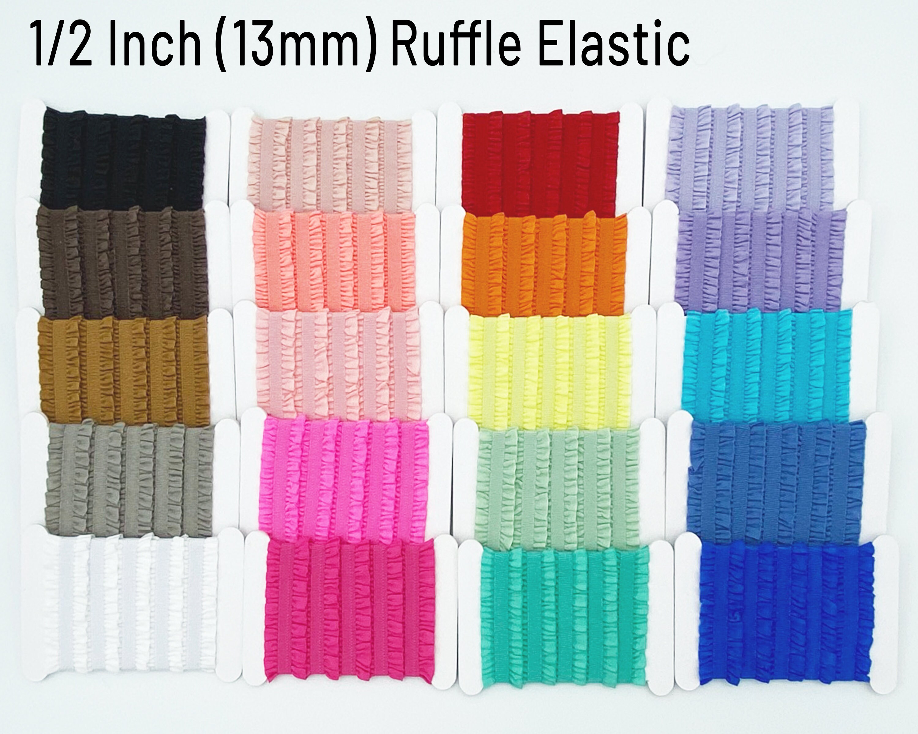 Ruffle Trim Elastic 1/2 13mm by the Yard Craft Trim Etsy