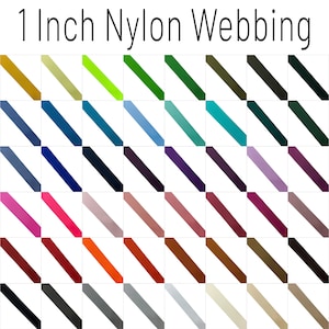 1 Inch Nylon Webbing (2.5cm) By The Yard, Bag Strap
