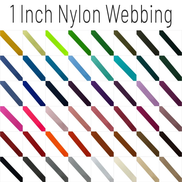 1 Inch Nylon Webbing (2.5cm) By The Yard, Bag Strap