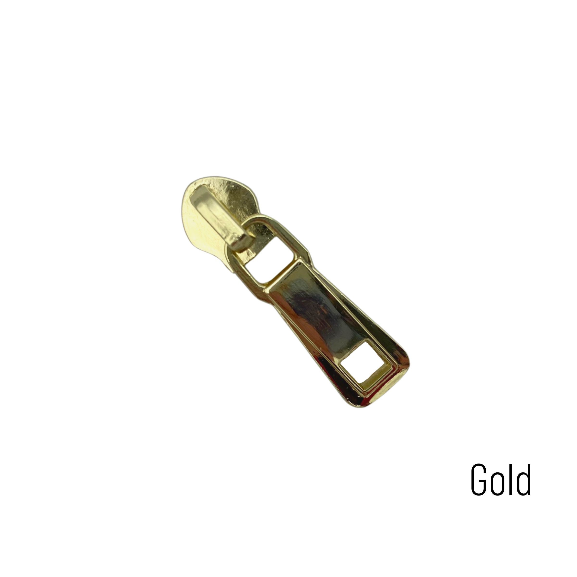 STYLE 6, Size #5 Metal Zipper Pull, SET OF 3 or Variety Pack