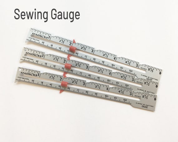 Aluminum Sewing Gauge Sewing Ruler Knitting Gauge Quilting Tool 6 Inch 