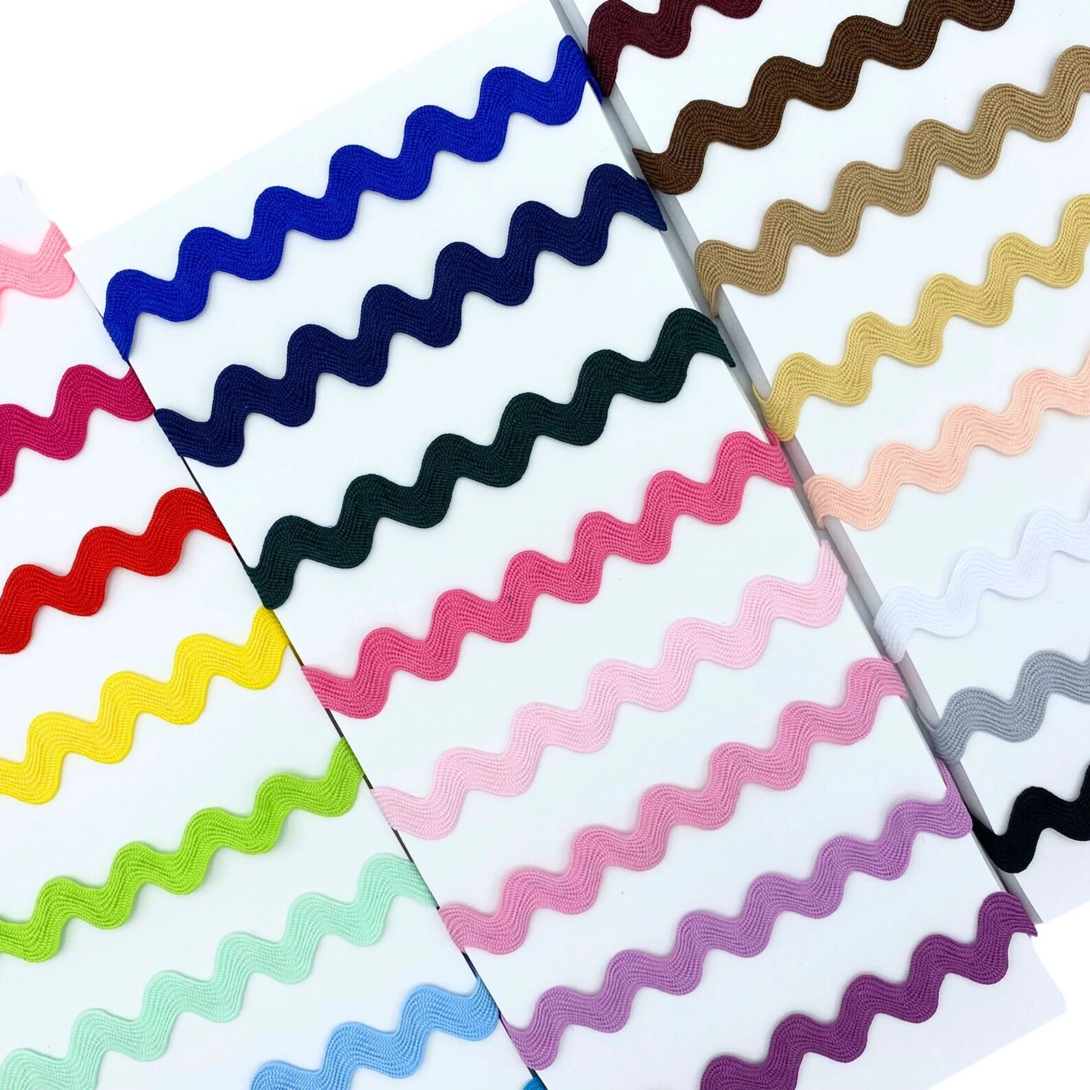 1/2 Inch POLYESTER Rick Rack (13mm) by the Yard - 22 Colors Ric Rac ...