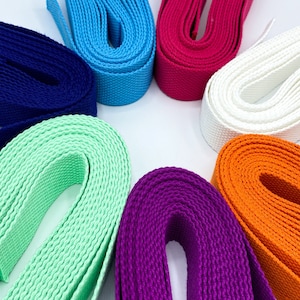 1 Inch Wide Cotton Webbing 25mm Colored Webbing By The Yard image 10