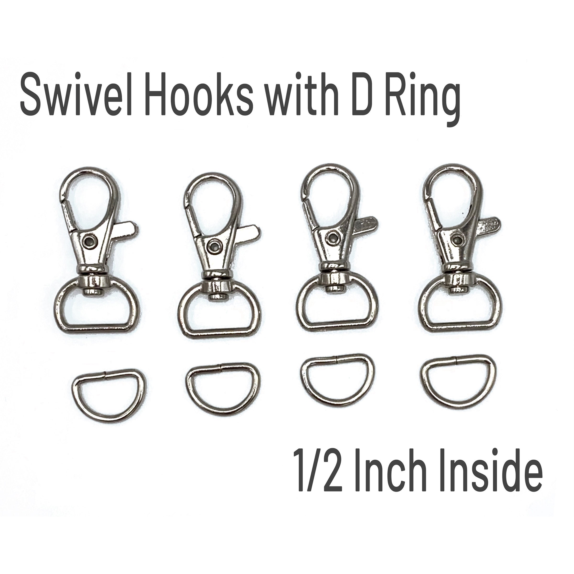 1/2 Inch Swivel Hooks With D Ring 3/4 Inch Outside Lobster Snap Hook  Wristlet Keychain Hardware -  Canada