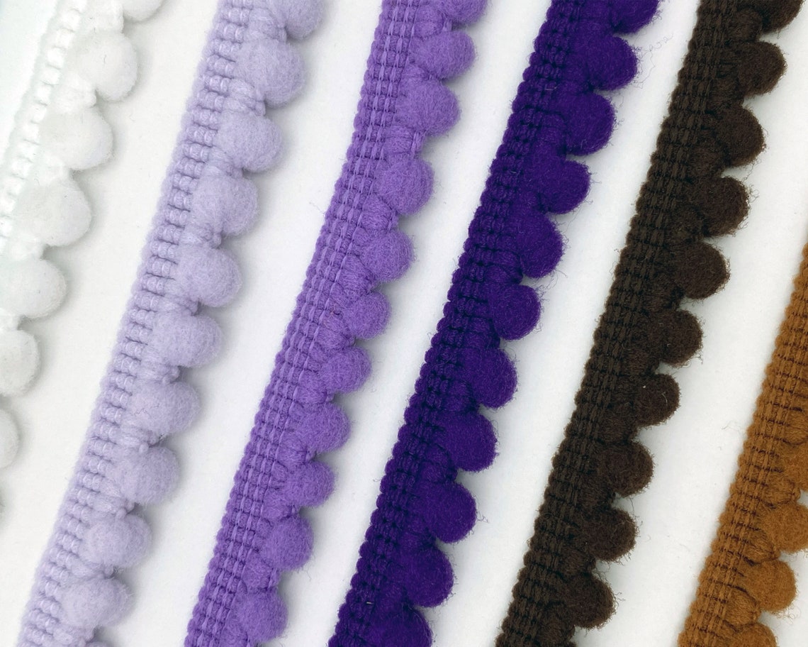 3/8 Inch Mini Pom Pom Trim 10mm By The Yard 36 Colors Etsy