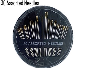 30 Assorted Hand Sewing Needles in Compact Case