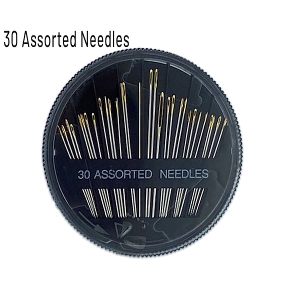 30 Assorted Hand Sewing Needles in Compact Case