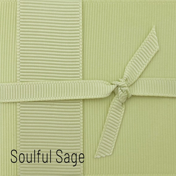 Sage Green Grosgrain Ribbon