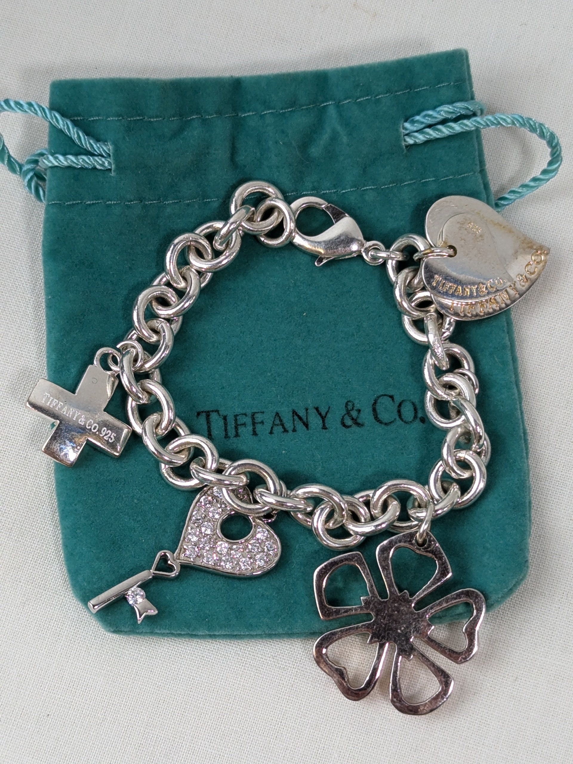ティファニー 925 シルバー チャーム ブレスレット - Etsy 日本