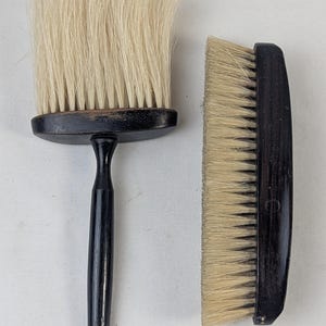 Cepillos de pelo de caballo de madera de ébano