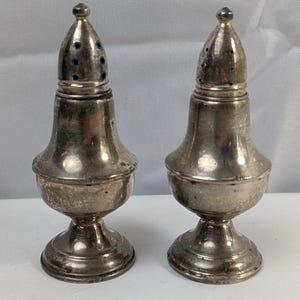 Empire Sterling Silver Weighted Salt & Pepper Shakers