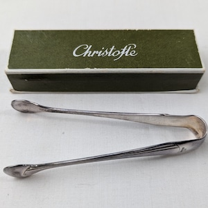 Christofle Silver Plated Sugar Tongs