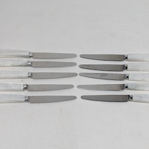 Sheffield England Mother of Pearl Mini Butter Knives
