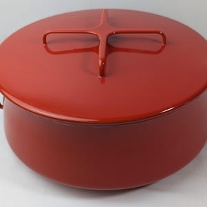 Dansk Enamelware Red Dutch Oven, Made in France