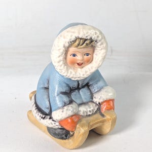Goebel Little Girl on Sled Figure