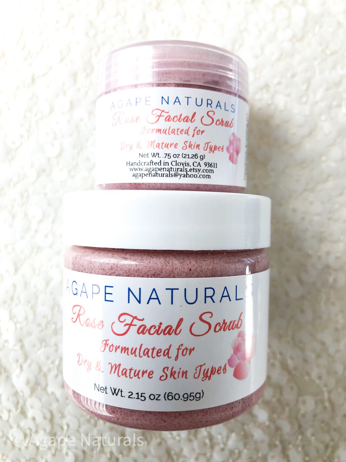 Rose Facial Scrub for mature skin Rose Facial Scrub for dry Etsy