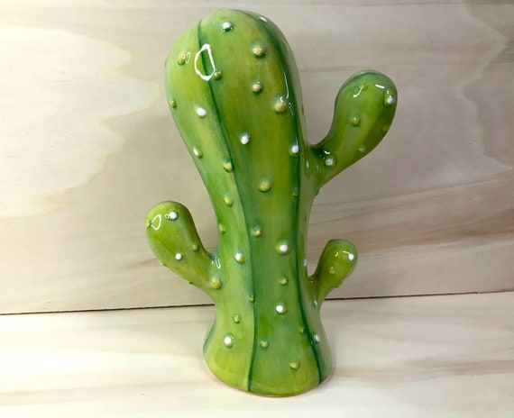 Buy Cactus, Ceramica, Hand Painted, Decoration, Green, Small, Online in  India 