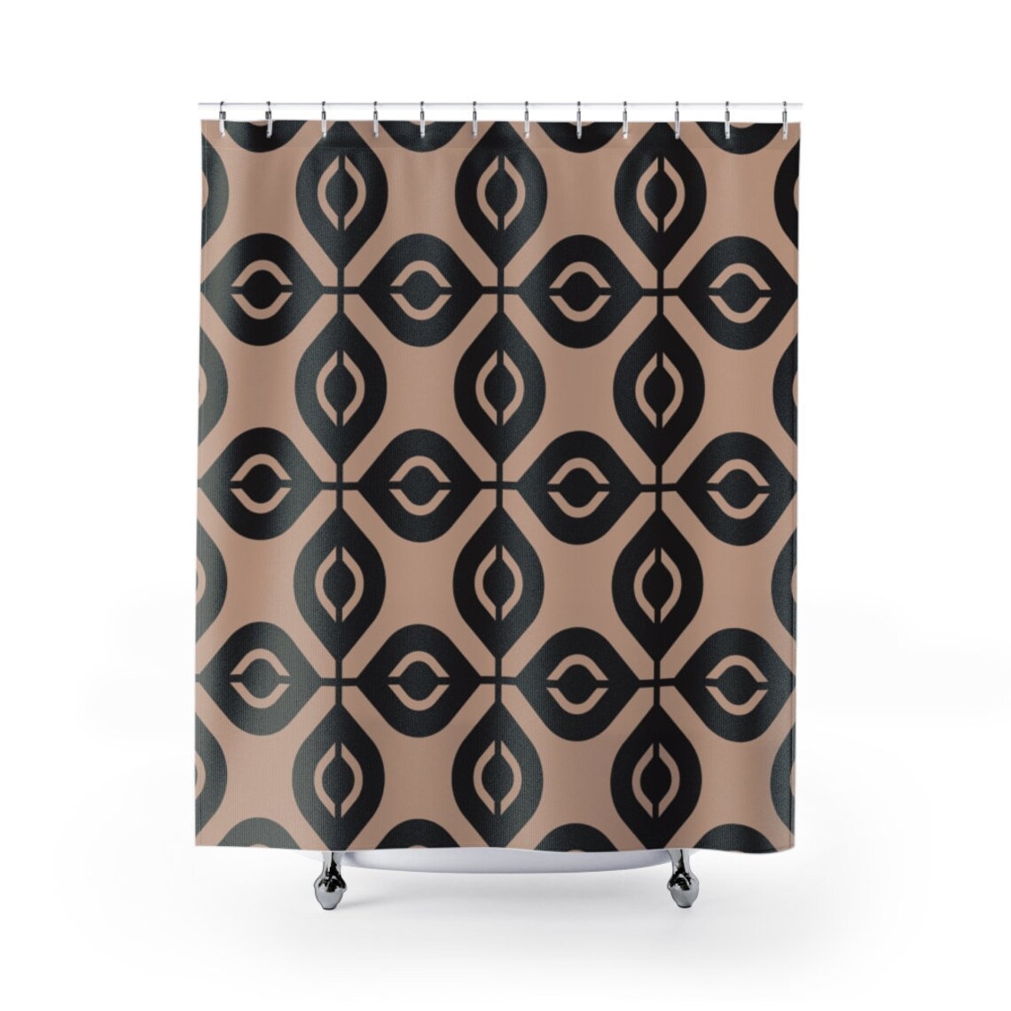 Art Deco Shower Curtain Modern Bathroom Decor Boho Shower Etsy
