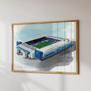 Everton Art Print / Goodison Park Wall Art / Football Art Print / EFC Football Gift