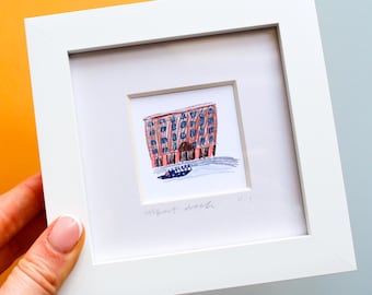 Albert Dock Mini Art Print, Liverpool Gift