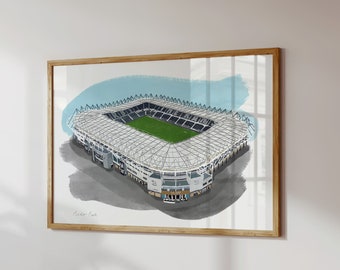 Pride Park Stadium Art Print / Derby Football Poster / Football Art Print / Football Gift / Derby Football Print