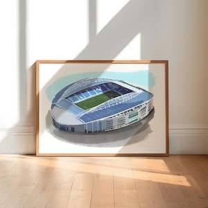 Amex Stadium Art Print / Brighton Poster / Football Art Print / Football Gift / Brighton Football Print