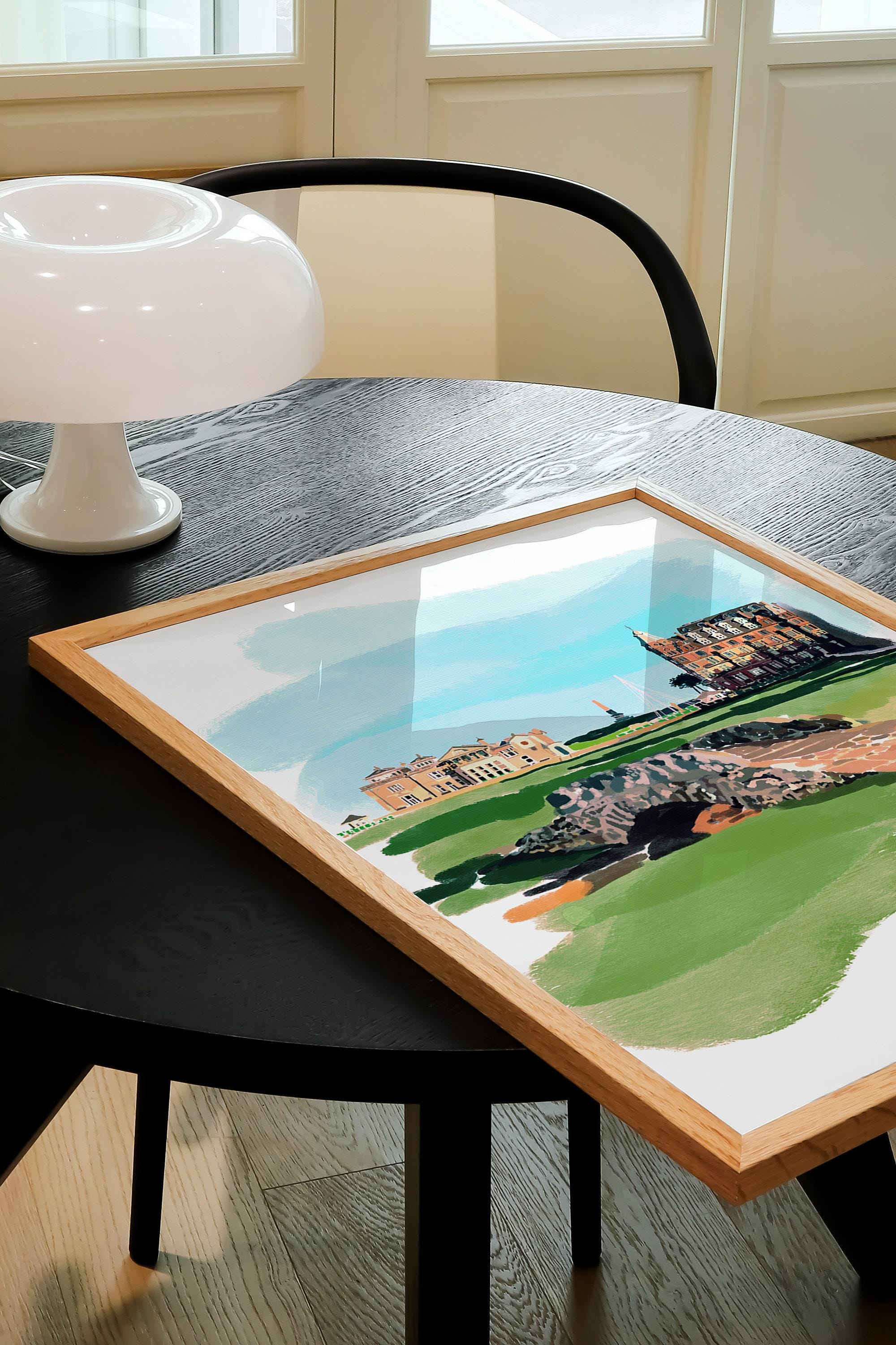 St Andrews Golf Course Art Print, Scotland Illustration - Etsy UK