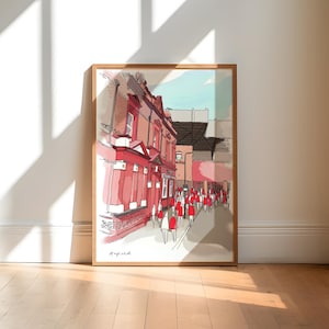Anfield Art Print / Liverpool Wall Art / Liverpool FC Poster / Football Art Print / Football Gift / Liverpool Football Fan Gift