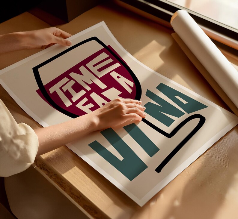 May include: A beige poster with a black outline of a wine glass. The glass is filled with red wine and the text "TIME FOR A WINE" is written inside the glass.