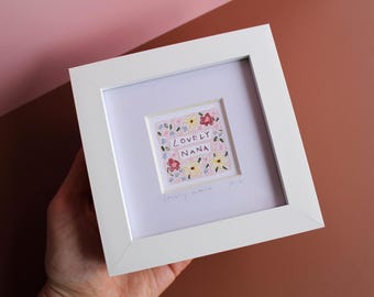 Lovely Nana Mini Art Print, Mother's Day Gift for Grandparents