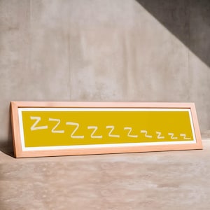 Bedroom Panoramic Art Print / Nap Lover Gift / Colourful Print / Typography Wall Sign / Framed or Unframed / Bedroom Print / 60 cm x 12 cm image 5